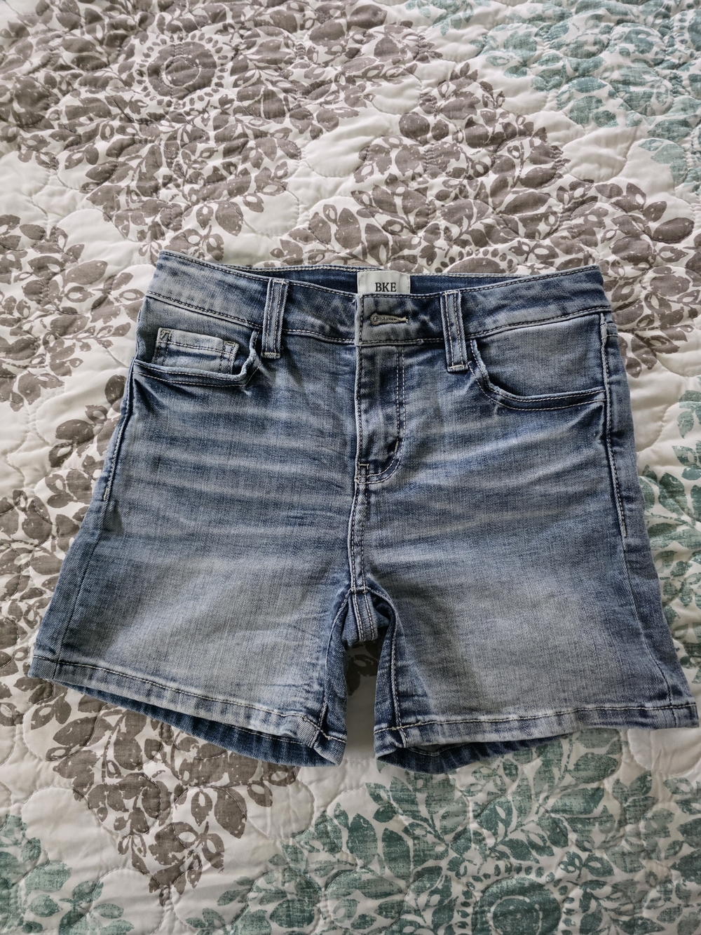 Buckle-BKE Girls Light Blue Denim Shorts